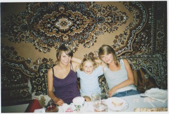 Little Sofia! (and little us!) 11 years ago in Ukraine.